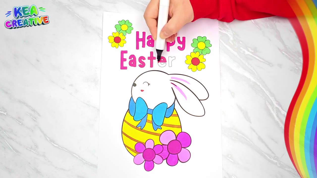 Coloring Happy Ester - @KeaCreative2