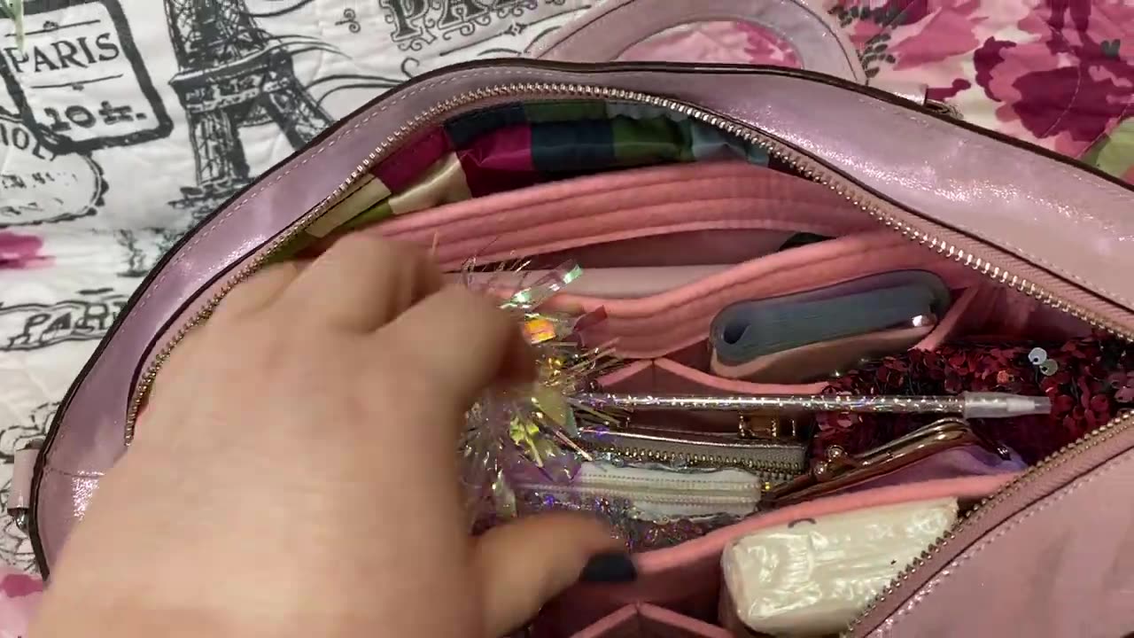 What's in my Coach Poppy Bag in Strawberry Milk