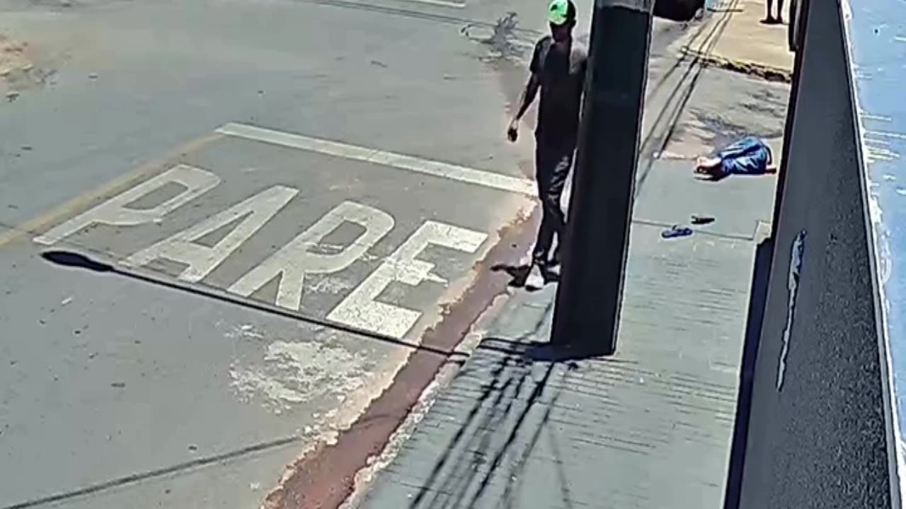 Flying Kick Over A Banana