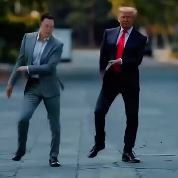 Elon and Donald Staying Alive Dance