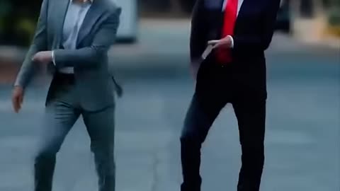 Elon and Donald Staying Alive Dance