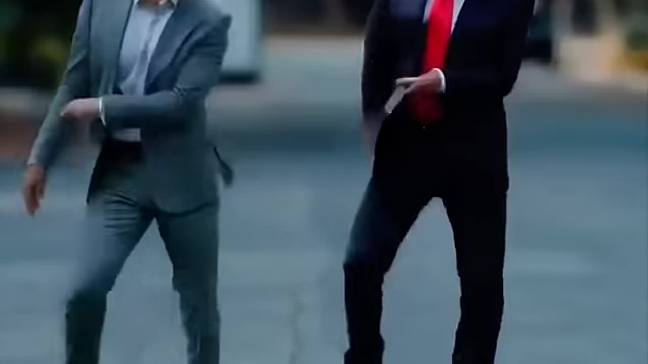 Elon and Donald Staying Alive Dance