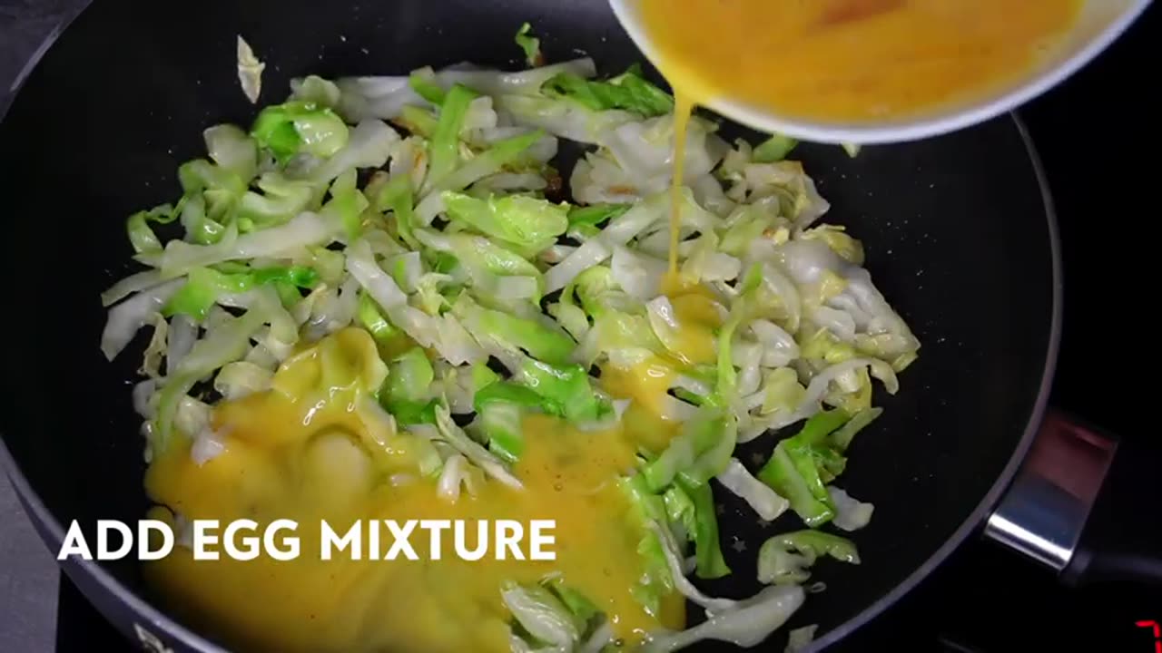 Cabbage with eggs is better than meat! Easy, quick and very delicious recipe!