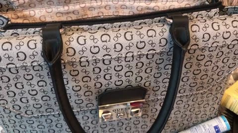 What's in my Guess Zena Signature Satchel Bag