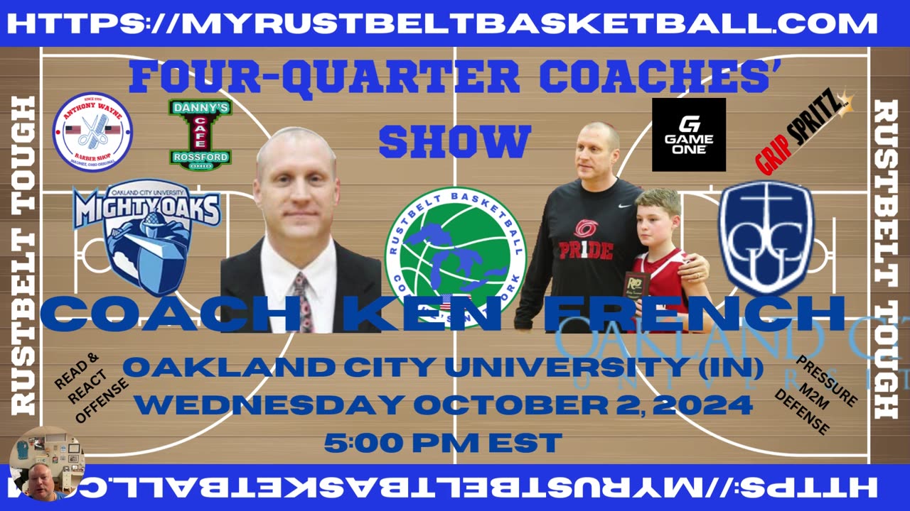 4-QUARTER COACHES' SHOW E32: COACH KEN FRENCH, OAKLAND CITY U. (IN)