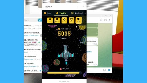 big project tapwar earn crypto mini app telegram