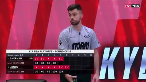 Tommy Jones vs. Kyle Sherman in PBA Playoffs round of 16 | PBA on FOX