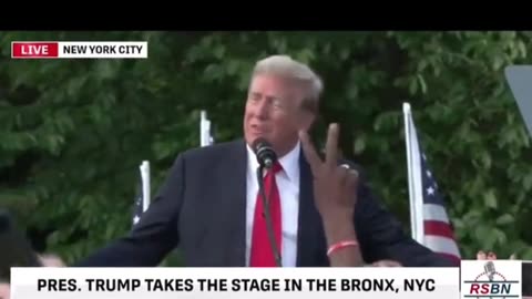 Trump on his way to the Bronx