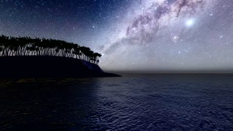 Milky Way seen from the beach