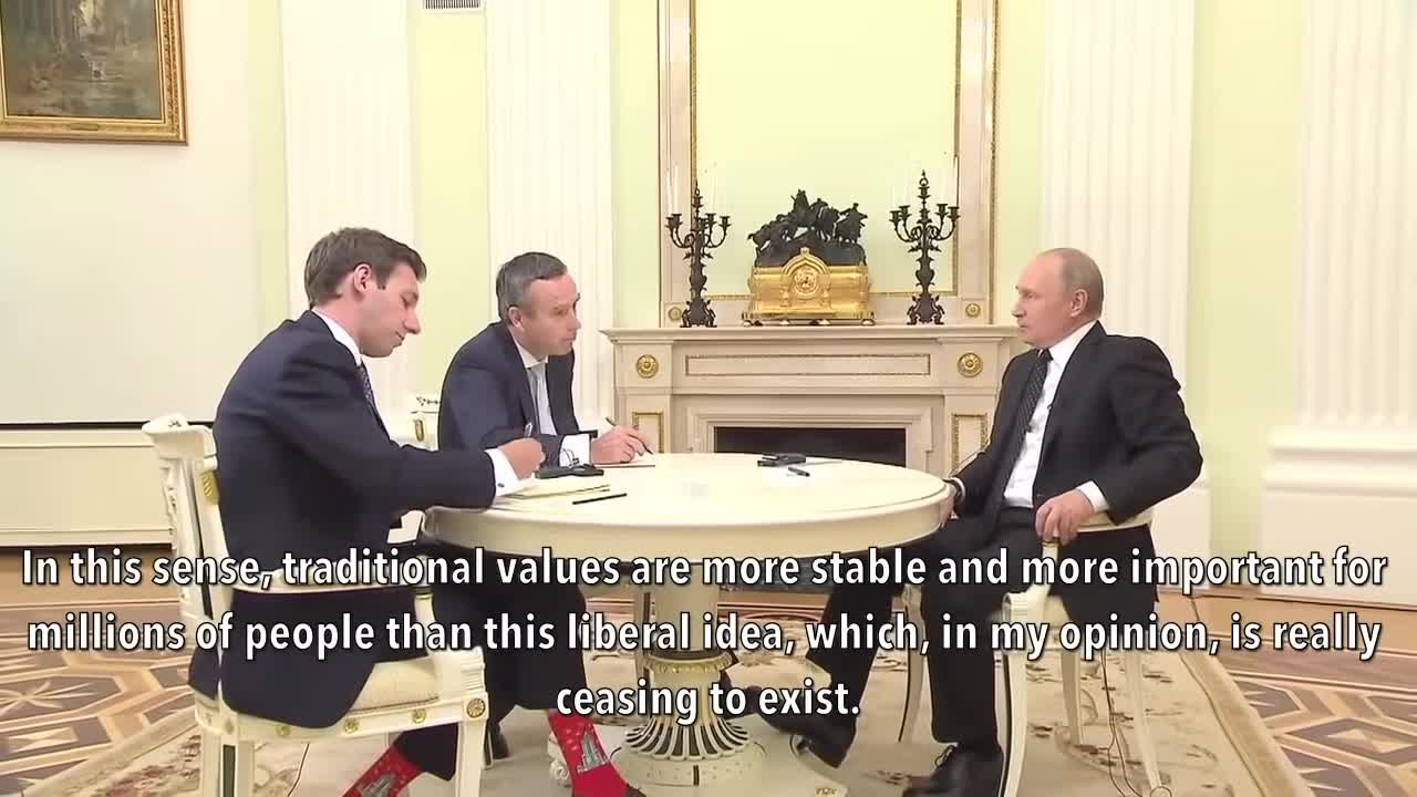 Putin We Live In A World Based On Biblical Values; Liberals Are Trying To Dismantle It