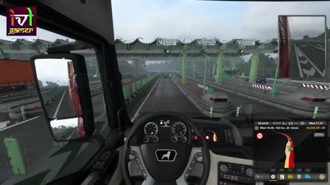 MAN TGX Euro 6 XXL - Crossing 2nd Toll - ETS 2 1.45 - #eurotrucksimulator2 #tollplaza