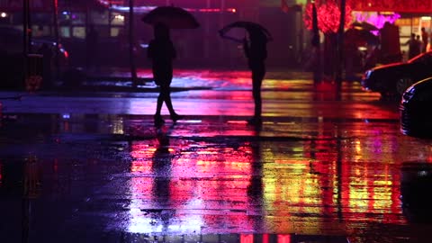 Walking in the rain video🌧️☔☔