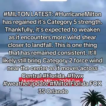 Hurricane Milton 2024 Live Category 5