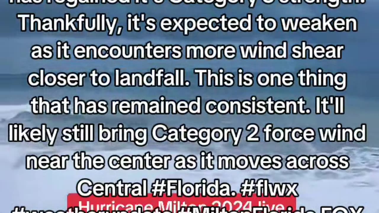 Hurricane Milton 2024 Live Category 5