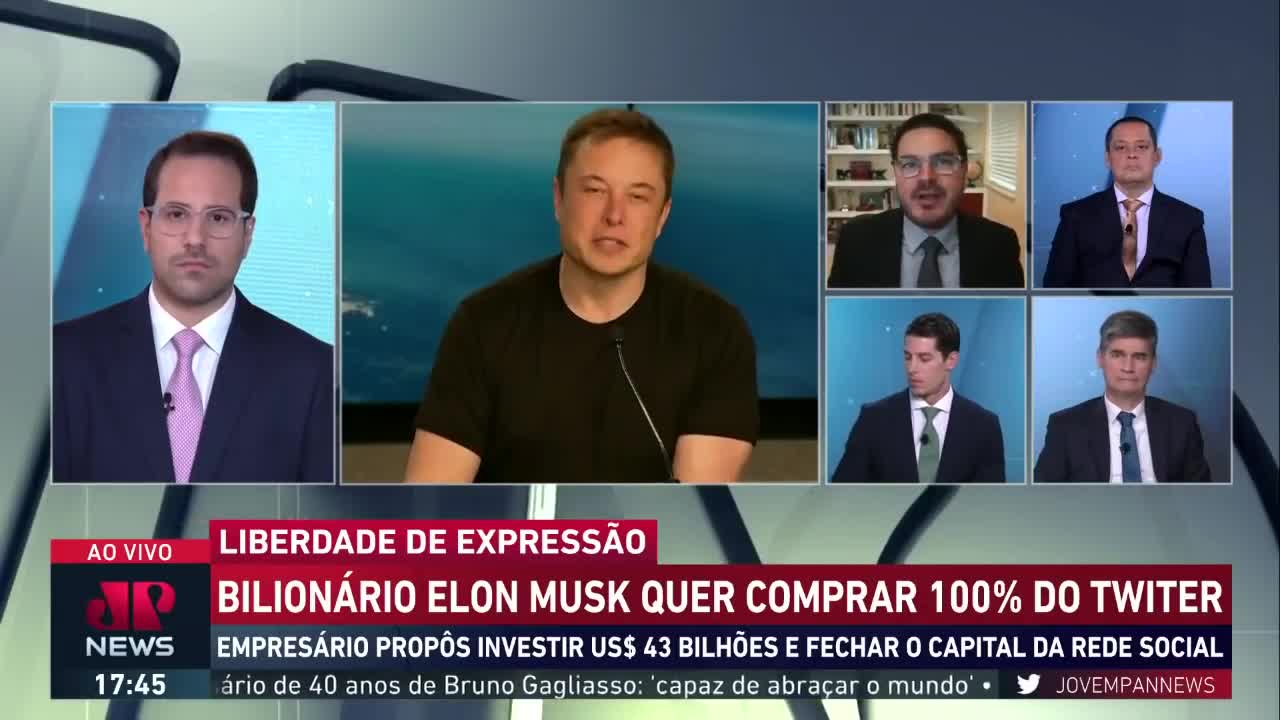 Elon Musk quer comprar 100% das ações do Twitter