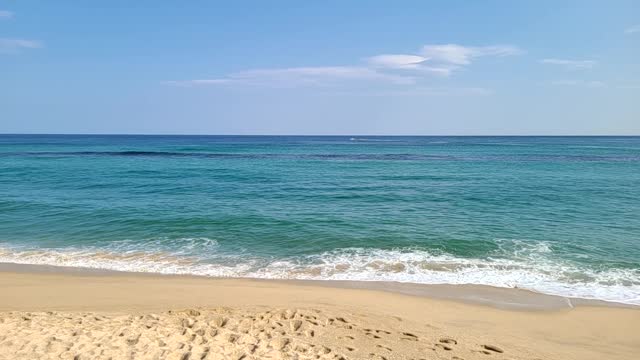 Summer sea in Gangneung, South Korea.