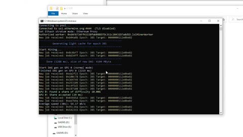 Mining ETH on Windows 10