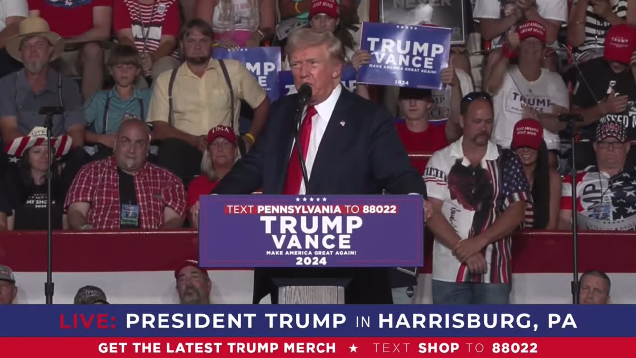 Donald Trump Holds First Rally In Pennsylvania Since Assassination Attempt