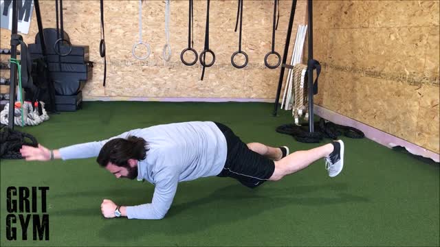 1 Arm + 1 Leg Plank
