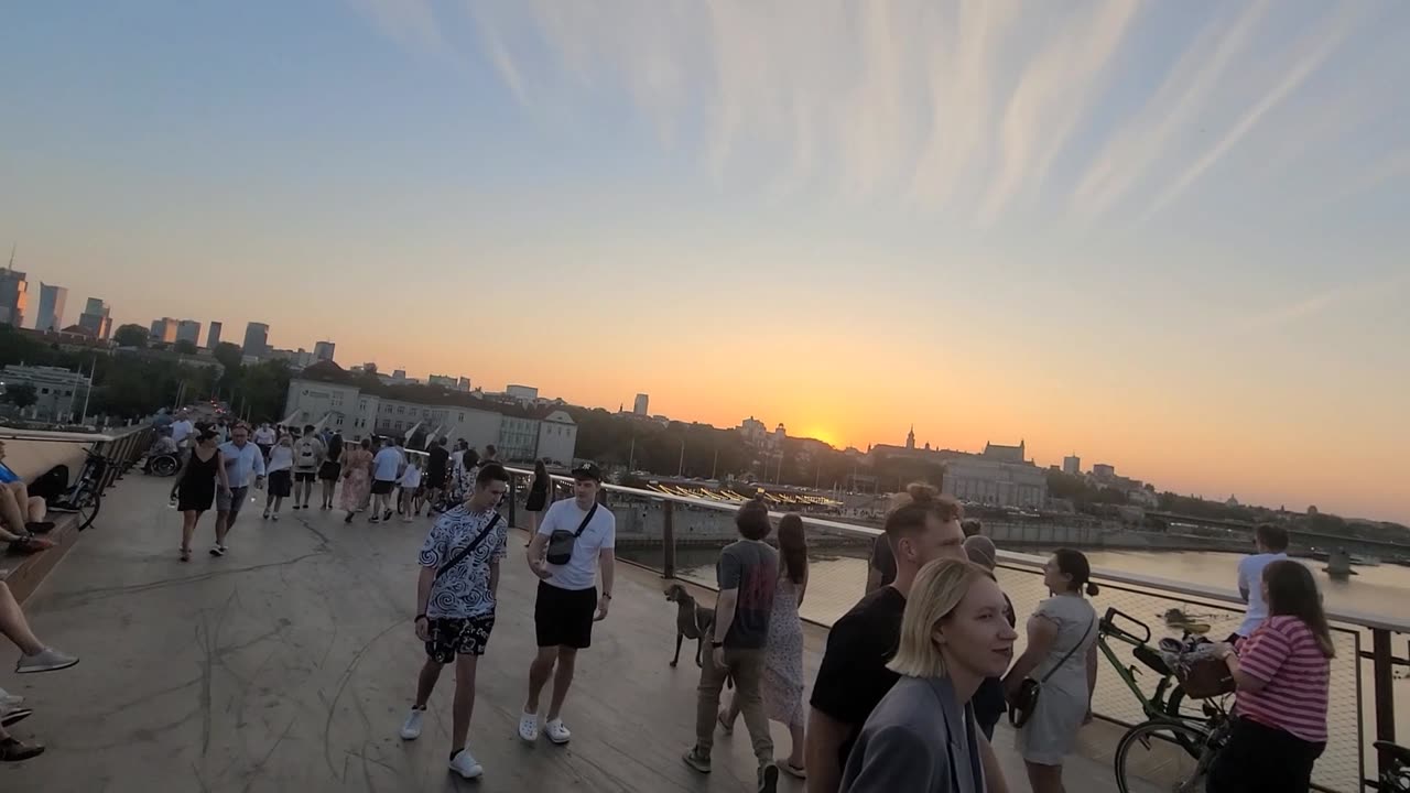 Warsaw Visla Foot Bridge / Warszawa Most Pieszy
