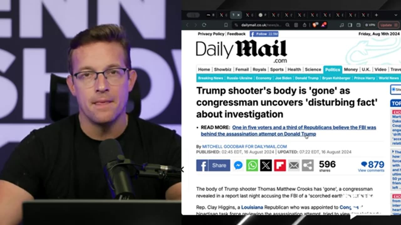 THE BENNY SHOW BOMBSHELL Trump Assassin's Body Is 'GONE' FBI Scrubs Crime Scene