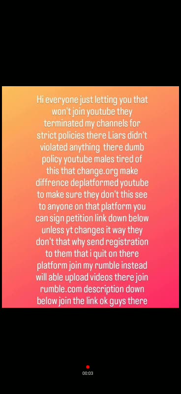 Express myself how feel about censorship on youtube 😤👎10/5/23part2