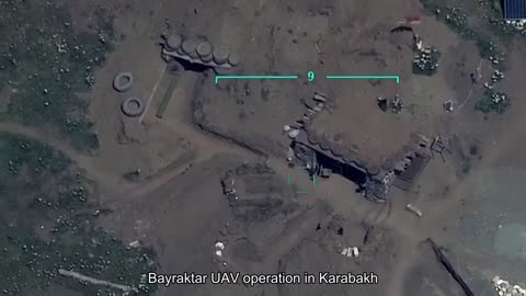 Operation of UAV bayraktar in Karabakh