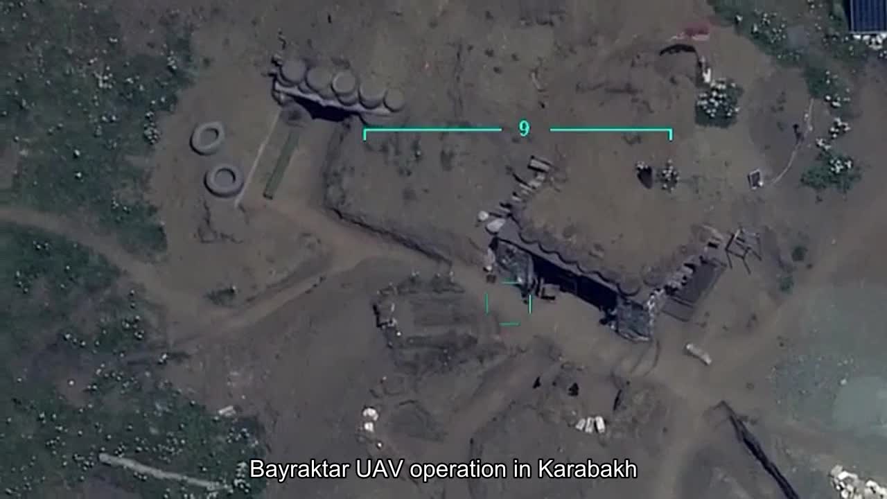 Operation of UAV bayraktar in Karabakh