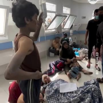 Child holds IV has hospital conditions deteriorate in Gaza