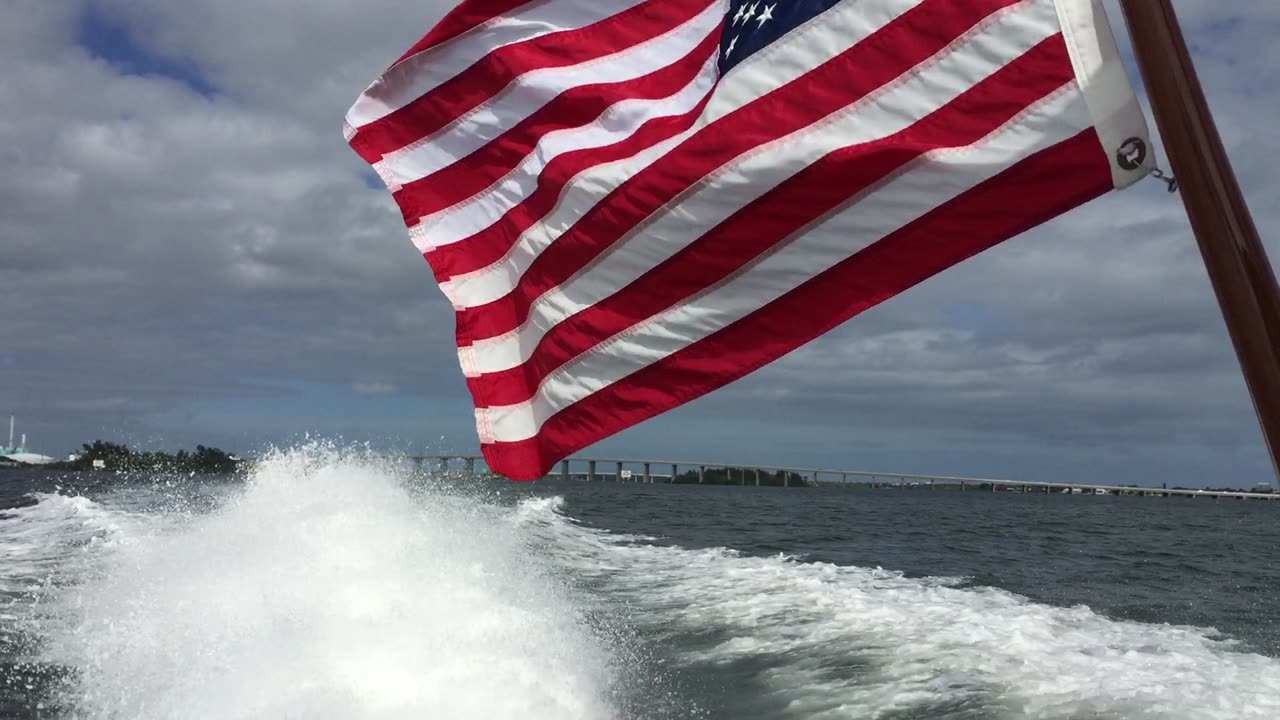 Flag over Ocean