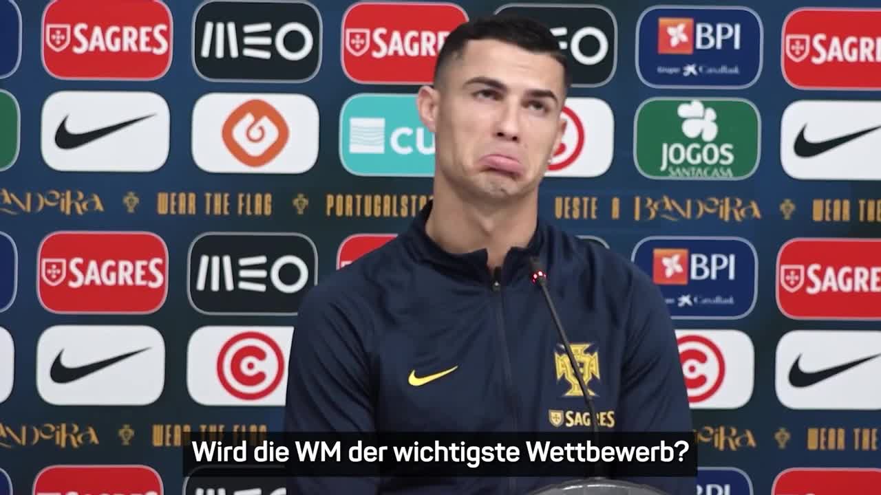 Über diese Frage kann Ronaldo nur lachen... _ WM 2022