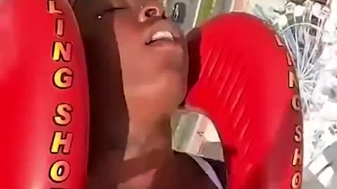 Girl Loses Wig On Slingshot