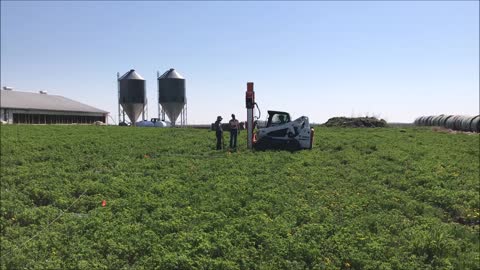 Driving Solar Piles Iowa