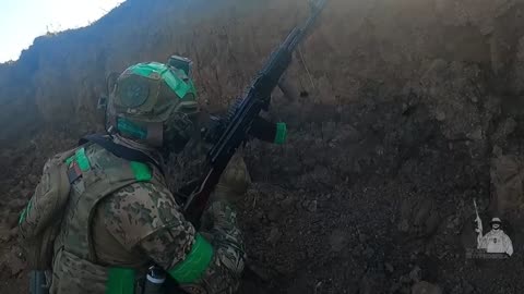 Intense Firefight from Ukrainian Trenches