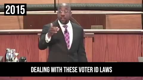 Raphael Warnock Changes Mind on Voter ID