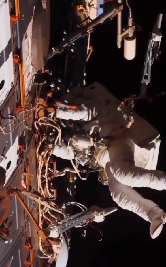 Astronaut activity in space