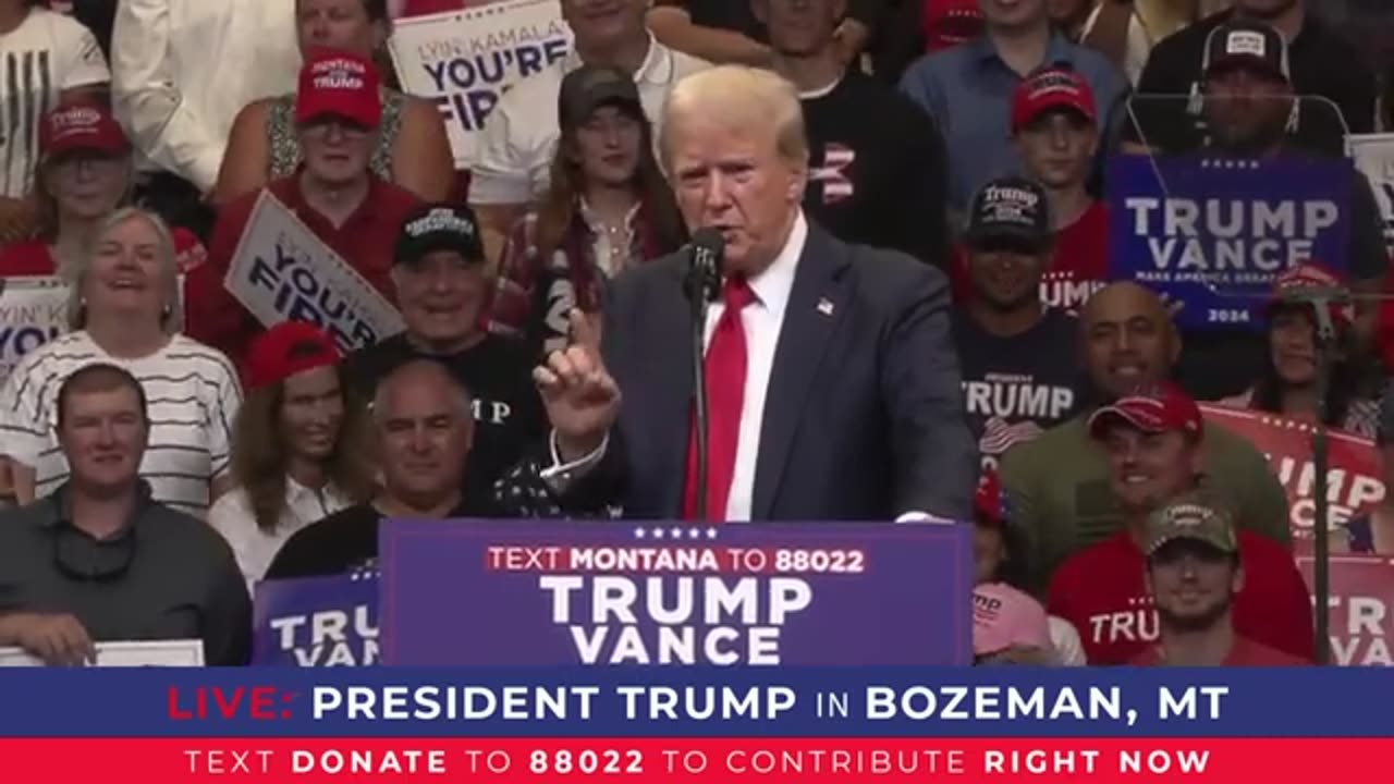 President Trump in Bozeman, MT full speech