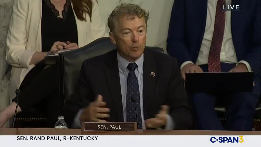 Senator Dr Rand Paul asking serious questions