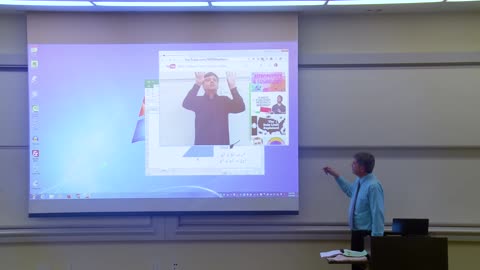 Math Professor Fixes Projector Screen (April Fools Prank)