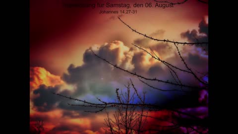Tageslosung für Samstag, den 06. August