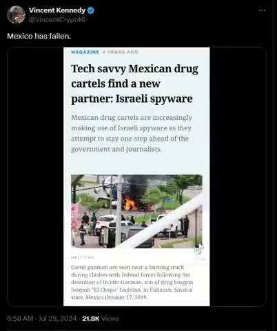 MEXICO HAS FALLEN. WHAT ARE ALL THE DISTRACTIONS FOR? 🔥