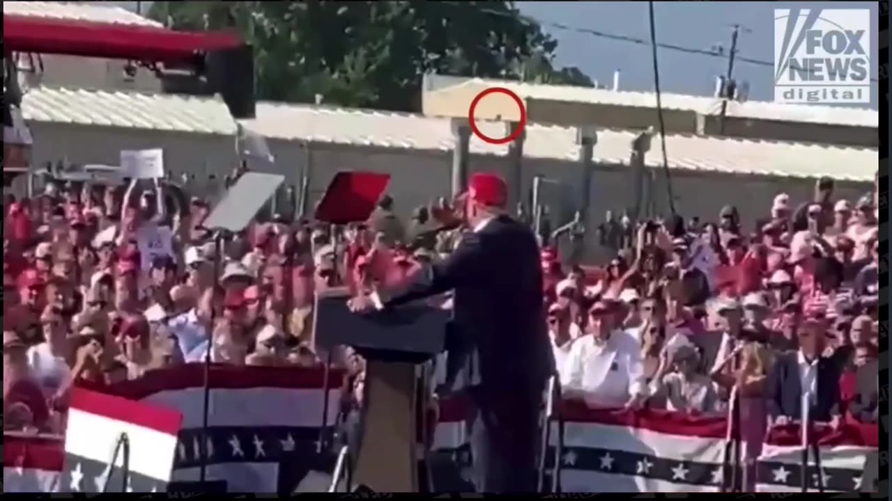 SHOOTER ON THE ROOF! 07/13 video (clearly seen from podium!)
