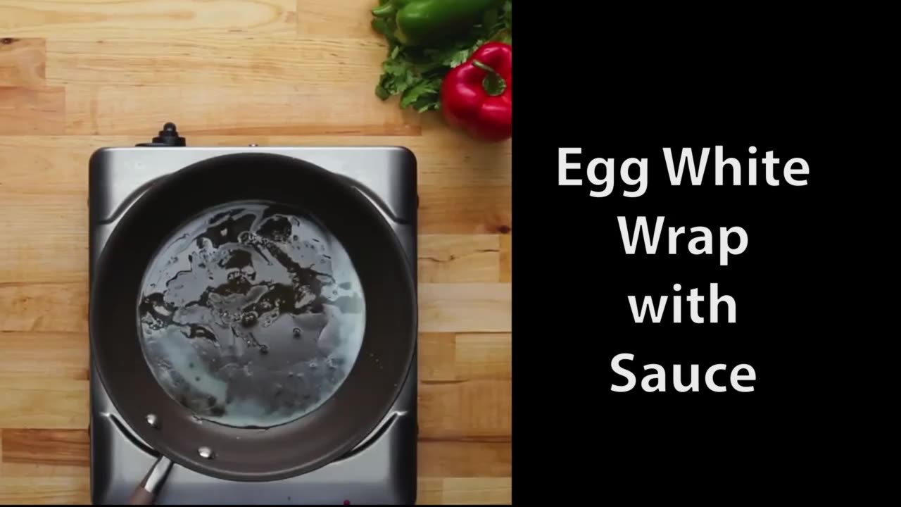 Egg White Wrap with Sauce