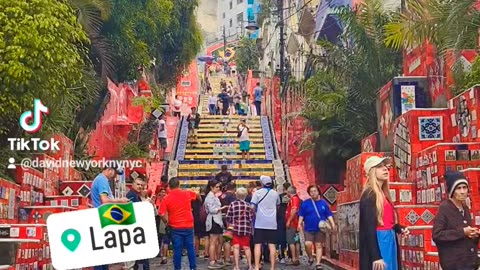 Rio de Janeiro Lapa Stairs
