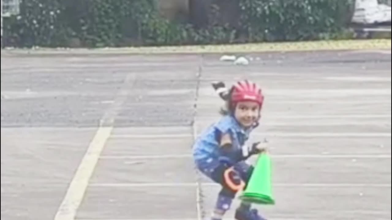 Practicing with cones | Skating | Under 5 | #rumble # rumble studio #Skating #Harshalidhankhola