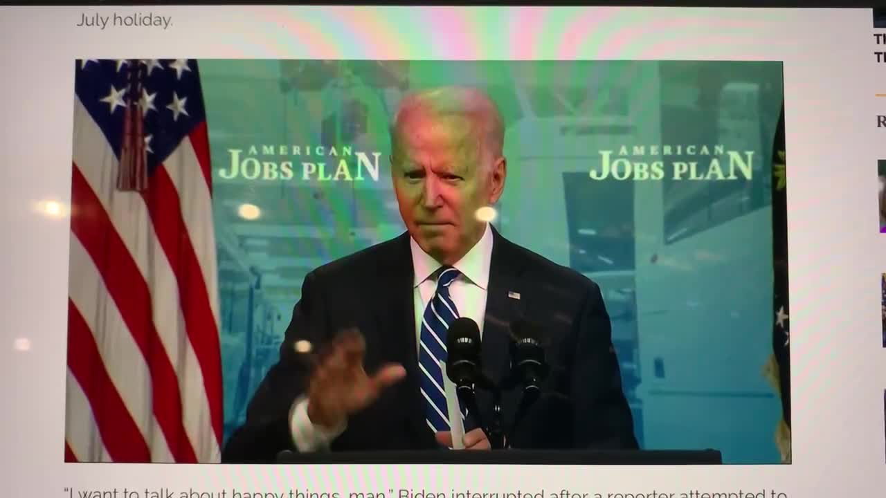 Biden - only happy things