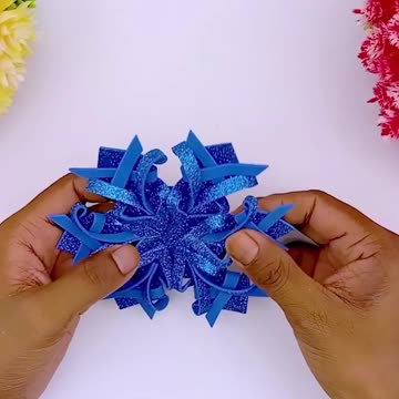 Christmas Crafts Idea🎄Handmade Christmas Snowflake🎄DIY Xmas Tree Ornaments