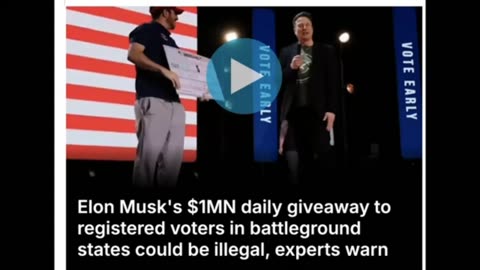 THE SWING STATE PSYOP! ELON BRIBES VOTERS