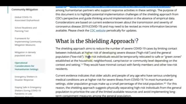 Project Shielding - Nurse speaks publicaly about covid camps