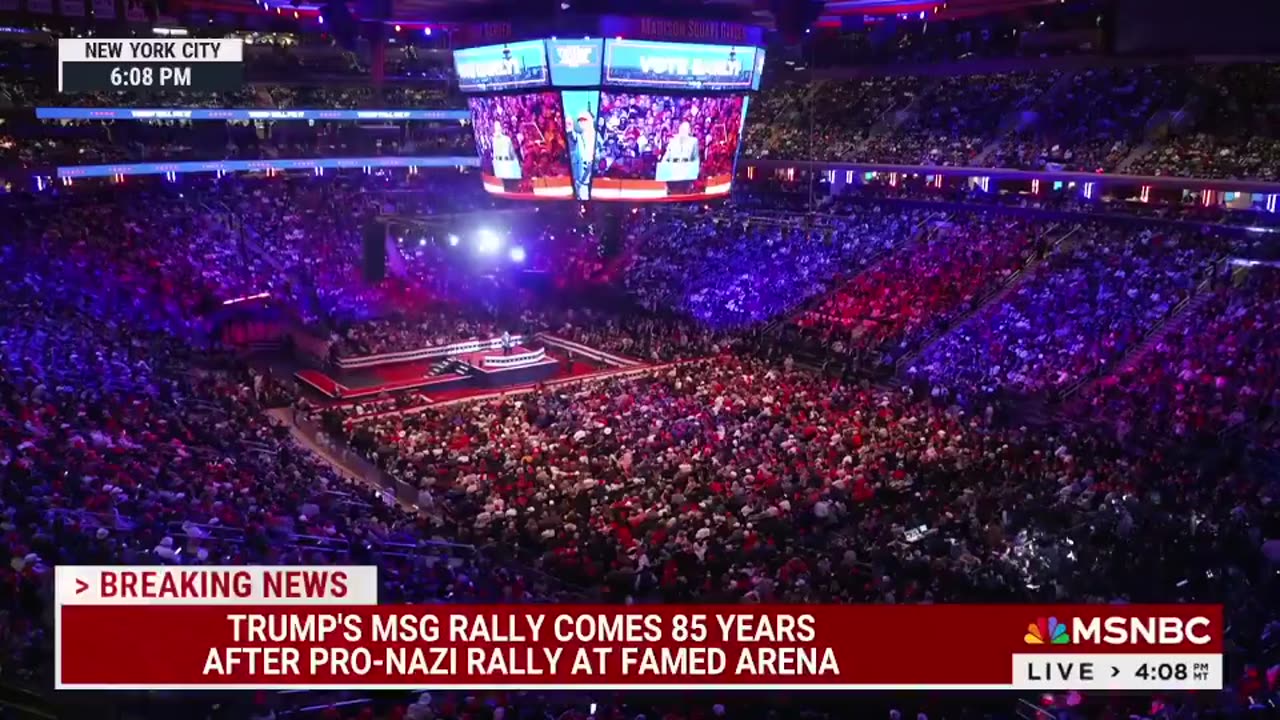 MSNBC Slams Trump Event as Nazi Rally